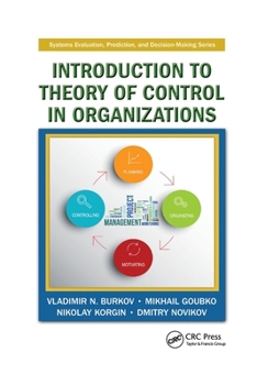 Paperback Introduction to Theory of Control in Organizations Book