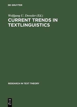 Hardcover Current Trends in Textlinguistics Book