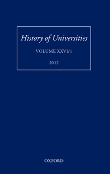 Hardcover History of Universities: Volume XXVI/1 Book