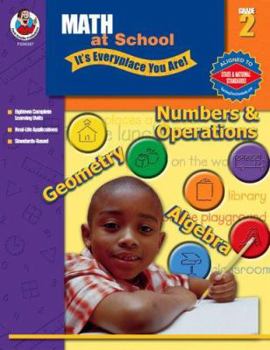 Paperback Math at School, Grade 2: It's Everyplace You Are Book