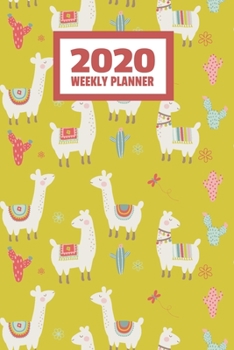 Paperback 2020 Weekly Planner: January 2020 - December 2020, Calendar Agenda And Daily Schedule - Cool Llama (6"x9") Book