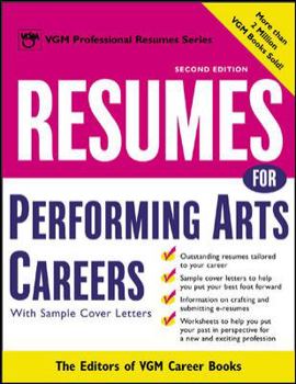 Paperback Resumes for Performing Arts Careers Book