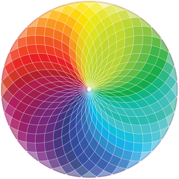 Misc. Color Wheel 1000 Piece Round Jigsaw Puzzle Book