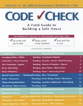 Paperback Code Check: A Field Guide to Building a Safe House Book