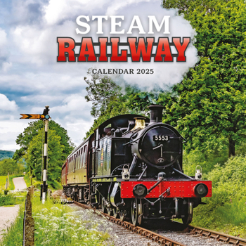 Calendar 2025 Steam Railway Wall calendar: Plastic Free Packaging Book