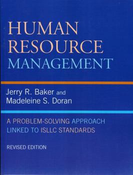 Paperback Human Resource Management: A Problem-Solving Approach Linked to Isllc Standards Book