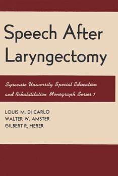 Hardcover Speech After Laryngectomy Book