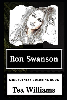 Paperback Ron Swanson Mindfulness Coloring Book