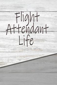 Paperback Flight Attendant Life: Personalized Rustic Isometric Dot Notebook 120 Pages 6x9 Book