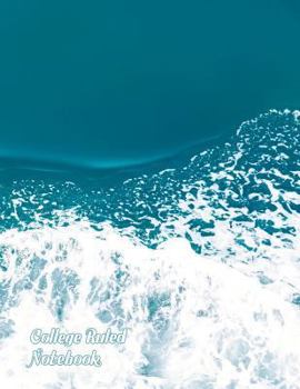 Paperback College Ruled Notebook: Ocean Wave Shizuoka Japan, 8.5 x 11 school composition book