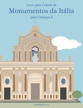 Paperback Livro para Colorir de Monumentos da Itália para Crianças 2 [Portuguese] Book
