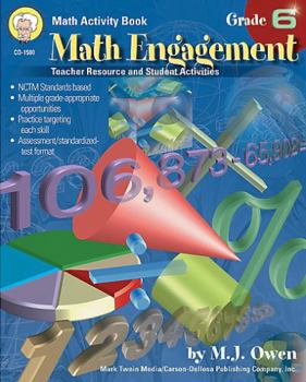 Paperback Math Engagement, Grade 6: Teacher Resource and Student Activities Book
