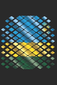 RWANDA NOTEBOOK: Rwanda Notebook | college book | diary | journal | booklet | memo | composition book | 120 sheets - Dot Grid paper 6x9 inch