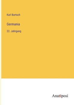 Paperback Germania: 22. Jahrgang [German] Book
