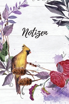 Notizen: Blanko Nussbraun Floral Design Heft für Aufzeichnungen Lettering Handschrift | Kreatives Geschenk für Kinder und Erwachsene | Frauen Männer Freundinnen und Kollegen (German Edition)