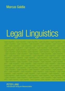 Hardcover Legal Linguistics Book