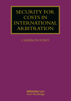 Paperback Security for Costs in International Arbitration Book