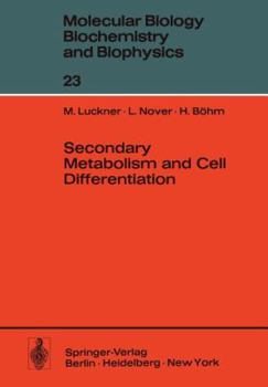 Paperback Secondary Metabolism and Cell Differentiation Book