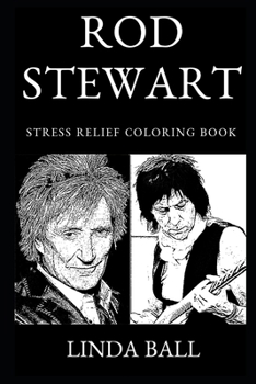 Paperback Rod Stewart Stress Relief Coloring Book