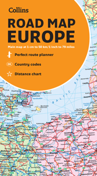 Map Collins Map of Europe Book