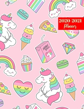 Paperback 2020-2021 Planner: Pretty 2 Year Calendar 2020-2021 Daily, Weekly & Monthly - 24 Months Agenda Personal Appointment Book