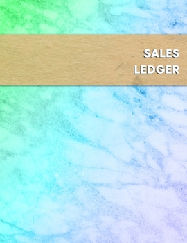 Sales Ledger: Blue and green online second hand picker gross sale profit tracking log book - For arbitrage resellers looking to grow and track sales and inventory margins