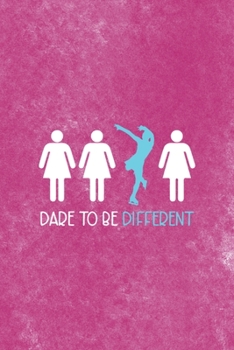 Dare To Be Different: All Purpose 6x9 Blank Lined Notebook Journal Way Better Than A Card Trendy Unique Gift Pink Velvet Ice Skating
