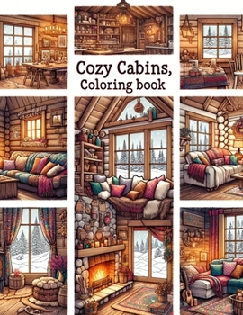 Paperback Cozy Cabins Coloring Book: Immerse yourself in the warmth and tranquility of rustic cabins nestled amidst picturesque landscapes, inviting you to Book