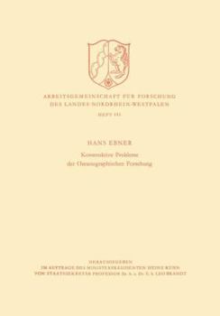 Paperback Konstruktive Probleme Der Ozeanographischen Forschung [German] Book