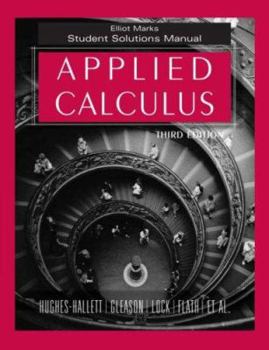 Paperback Applied Calculus, Student Solutions Manual Book