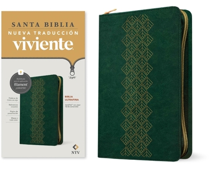 Imitation Leather Biblia Ultrafina Ntv de Zíper, Con Filament (Sentipiel, Verde Esmeralda, Letra Roja) [Spanish] Book