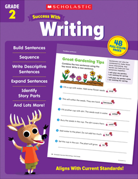 Paperback Scholastic Success with Writing Grade 2 Workbook Book