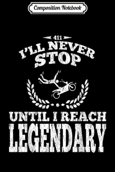 Paperback Composition Notebook: Motocross Gift Dirt Bike Racing Champ & Legendary Dirt Biker Journal/Notebook Blank Lined Ruled 6x9 100 Pages Book