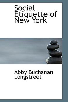 Paperback Social Etiquette of New York Book
