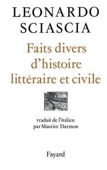Paperback Faits divers d'histoire littéraire et civile [French] Book
