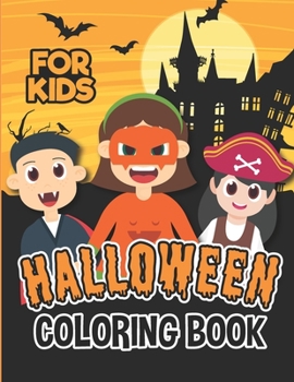 Paperback Halloween Coloring Book for Kids: Fun Spooky Colouring Pages Book