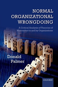 Paperback Normal Organizational Wrongdoing P Book