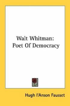 Paperback Walt Whitman: Poet Of Democracy Book