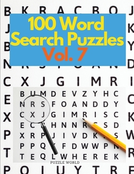 Paperback 100 Word Search Puzzles Vol. 7 [Large Print] Book