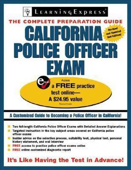 Paperback California Police Officer Exam Book