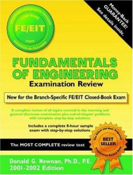Paperback Fundamentals of Engineering Examination Review 2001-2002 Book