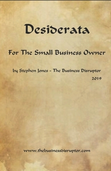 Paperback Desiderata for the Small Business Owner Book