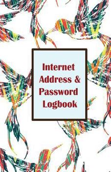 Paperback Internet Address & Password Logbook: Birds On White Cover Extra Size (5.5 x 8.5) inches, 110 pages Book