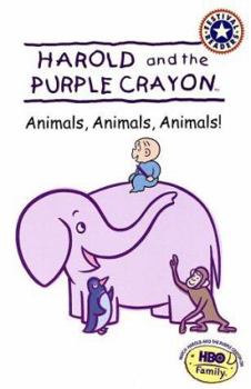 Paperback Harold and the Purple Crayon: Animals, Animals, Animals! Book
