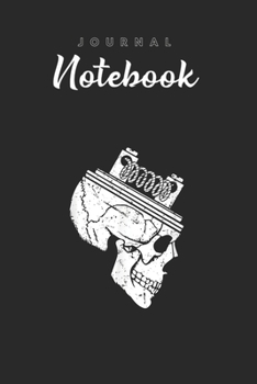 Journal Notebook: Coil Skull Vaping Vaper Rebuildable Culture Spitural Blank Pages Rule Lined Journal Notebook with Black Cover Size 6in x 9in  x120 Pages for Kids or Men and Women to Write in