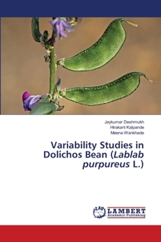 Paperback Variability Studies in Dolichos Bean (Lablab purpureus L.) Book