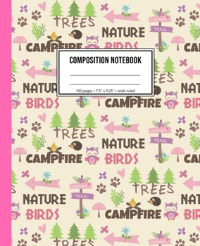 Paperback Composition Notebook: Camping Journal For Girls Book