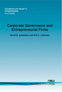 Paperback Corporate Governance and Entrepreneurial Firms Book