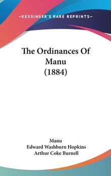 Hardcover The Ordinances of Manu (1884) Book