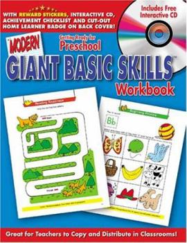 Paperback Getting Ready for PreSchool Giant Basic Skills Workbook with CD Rom (Modern Giant Basic Skills) Book